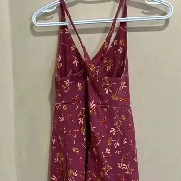 Patagonia Red Sheath Dress Sleeveless Halter Midi - Picture 8 of 9